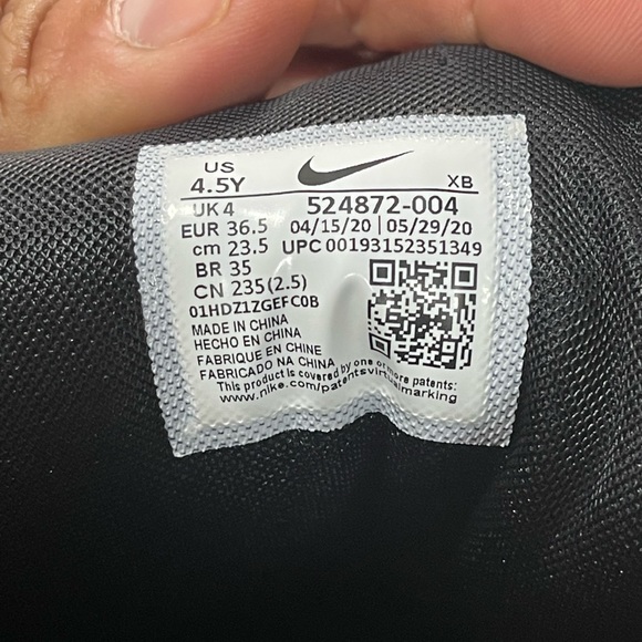 Nike black wood side 2 High boots size 4.5 - Picture 5 of 5